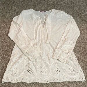 Calypso St Barth Eyelet blouse